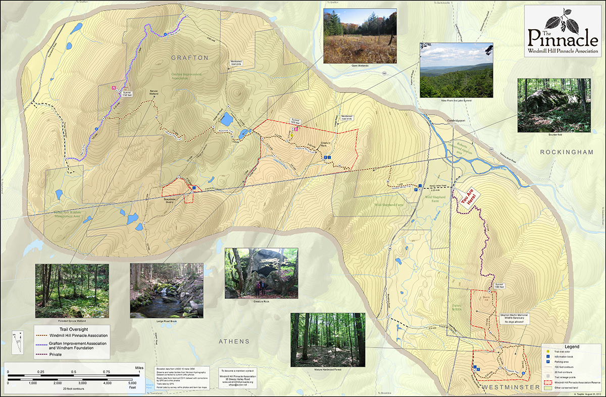 Map of Athens Domes Trail System