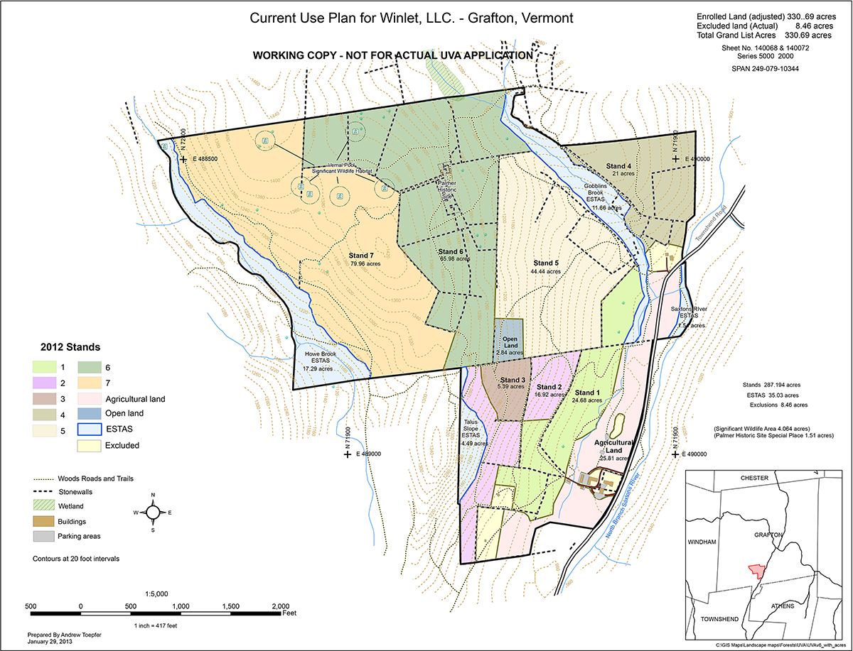 Bear Easement Map, Ninevah Foundation